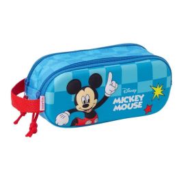 Bolso Escolar Portatodo Safta Doble 3D Mochilas 3D Mickey Mouse 80x210x60 mm