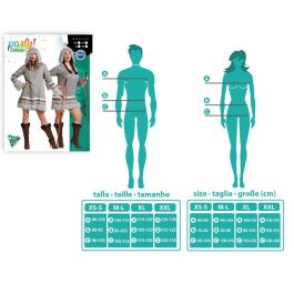 Disfraz Esquimal Gris Mujer Adulto XXL Disfraz Esquimal Gris Mujer Adulto XXL