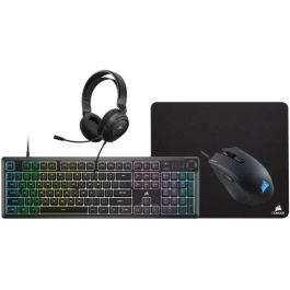CORSAIR Pack Gaming 4 en 1 - Teclado K55 + Ratón Gaming HARPOON RGB PRO + Alfombrilla de Ratón MM100 + Auriculares Multiplataforma HS35 Precio: 127.50000021. SKU: B199RB39RV
