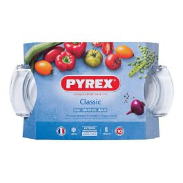 Pyrex Cacerola Classic Vidrio Transparente 39x23x15 cm - Vidrio Resistente Apto Horno Microondas Congelador