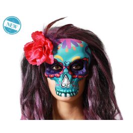 Mascara Calavera Mexicana Morada Para Disfraces Festivos Accesorio Tematica Halloween Precio: 1.49999949. SKU: B1JC4AFG27