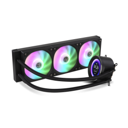 NOX Hummer X-360 LCD Kit de Refrigeración Líquida All in One con Pantalla LCD, Negro - NXHUMMERX360LCDBK