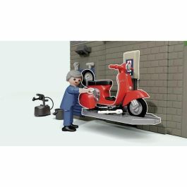 Playmobil Taller Vespa Estilo Retro Años 60 Incluye Vespa y Accesorios Juego de Rol para Niños de 5 a 99 Años 88 Piezas