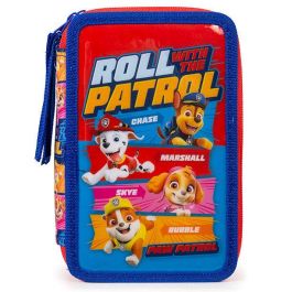 Patrulla Canina Paw Patrol Plumier triple 39 piezas - Estuche escolar con 16 lápices de colores y 16 rotuladores