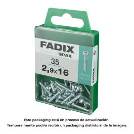Fadix 10921133 Tornillo Rosca Chapa Cr Cinc 2,9x16mm Caja 35 Unid. Acero Redonda Precio: 2.50000036. SKU: S7913602
