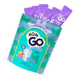 KOMGO Kombucha To Go Sabor Frambuesa Negra - 6 Sticks/Sobres Precio: 14.49999991. SKU: B15VR9V7E7