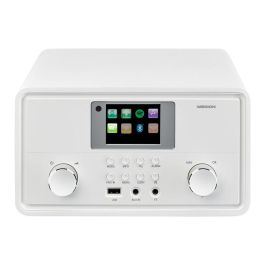 Medion MD 88069 Radio por Internet Analógica y Digital DAB+, FM WiFi Bluetooth Color Blanco 20W TFT 2.8"