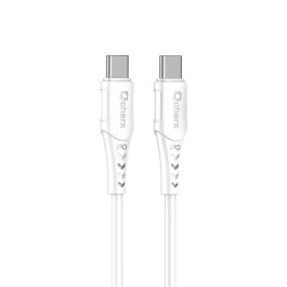 Qcharx international Cable Tipo C a Tipo C Carga Rápida 60W PVC Blanco 1m Transferencia de Datos USB Precio: 6.59000001. SKU: B1GFC27YJ2