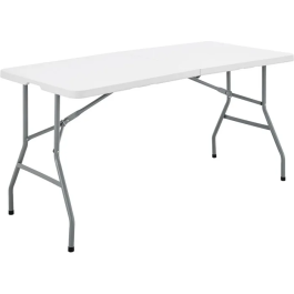 Mesa Plegable 150 cm 6 Personas Aucune Acero con Recubrimiento en Polvo para Interior y Exterior Precio: 65.49999951. SKU: B15N66C63Q