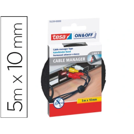 Tesa Velcro Adhesivo para Agrupar Cables 5m x 10mm Negro Precio: 10.58999986. SKU: S7908384
