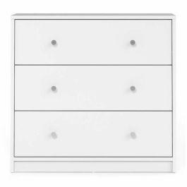 FINLANDEK FIN7033249 Cómoda para dormitorio TYYLIKÄS, estilo contemporáneo, decoración blanca, L 72 cm