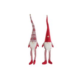 Figura Navidad Tradicional DKD Home Decor Rojo Blanco 7 x 57 x 10 cm (2 Unidades) Precio: 14.69000016. SKU: B1CGFW2NMC