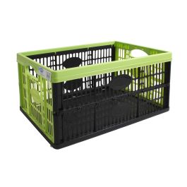 Tontarelli Caja Plegable 32L - 47.5 cm x 35 cm x 23.6 cm Verde/Negro Voila (10 Unidades)