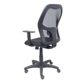 PIQUERAS Y CRESPO Silla Alocen malla negra asiento bali negro brazos regulables ruedas de parque PIQUERAS Y CRESPO Silla Alocen malla negra asiento bali negro brazos regulables ruedas de parque