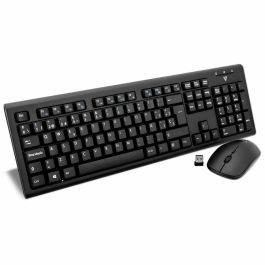 Teclado y Ratón V7 CKW200ES Negro Qwerty Español