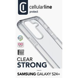 Cellularline Clear Strong - Funda Rígida Transparente para Samsung Galaxy S24+ (6.7"), Protección Anti-Golpes y Rayones