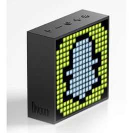 Divoom TIMEBOX-EVO Altavoz Bluetooth Inalámbrico Portátil 6W 75dB, Cubo con Iluminación LED, Negro