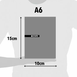 Bloc de Notas ENRI Blanco A6 80 Hojas 4 mm (10 Unidades)