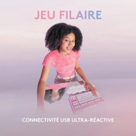 Logitech G Teclado para juegos G713 Mecánico Táctil con cable GX Brown Reposamuñecas Niebla Blanca