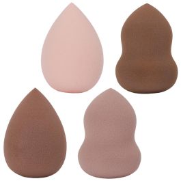 Cosmetic Club Esponja de Maquillaje Colores y Formas Surtidos Reutilizable Lavable Tono Piel 4 cm x 5.5 cm