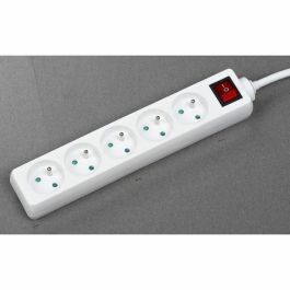 GAO AUC4004282473152 Regleta 5 Enchufes Con Interruptor Cable 1.4m Protección Infantil