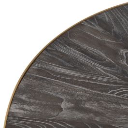 Mesa de Centro Dorado Marrón oscuro 90 x 90 x 45 cm