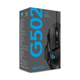 Logitech Ratón Gaming G502 Hero con Sensor HERO 25K hasta 25600 DPI Negro