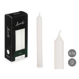 Set 6 Cirios Blanco 15 Cm 6 Horas Acorde (12 Unidades) Set 6 Cirios Blanco 15 Cm 6 Horas Acorde (12 Unidades)