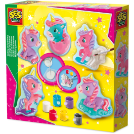 Ses Creative 1710566032688 Moldear y pintar Bebés Unicornios - Pasatiempos creativos - Moldea y pinta 5 unicornios diferentes Precio: 26.8899994. SKU: B1BR2LELQ4