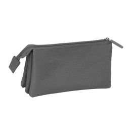 Safta Portatodo Triple Kappa Basics Gris 22x12x3 cm