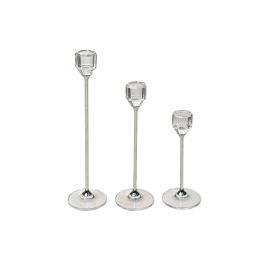 Set de Portavelas Romimex Plateado Metal Vidrio 6 x 26 x 6 cm 3 Piezas Precio: 50.94999998. SKU: B12JJRHR9E