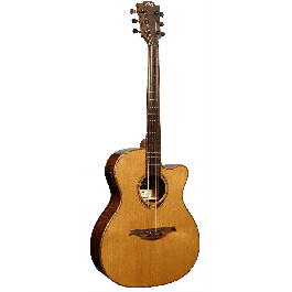 LAG Tramontane 118 A/E Guitarra Acústica Auditorium Cutaway Electroacústica Tapa Cedro Macizo Electrónica Astro-Lâg Natural