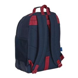 Mochila Escolar F.C. Barcelona Azul Granate (32 x 42 x 15 cm)