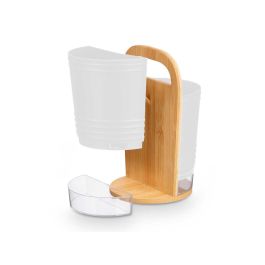 Kinvara Portautensilios Doble Asa Blanco, 15x22x15 cm, Plástico y Bambú (8 Unidades) Kinvara Portautensilios Doble Asa Blanco, 15x22x15 cm, Plástico y Bambú (8 Unidades)