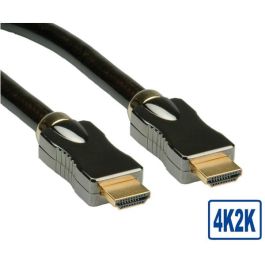 ROLINE 11.04.5682 Cable HDMI UHD con Ethernet, DisplayPort, Macho/Macho, 3m, Negro, 3D, 2160p