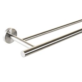 DKD Home Decor Toallero Básico Inox Plateado para Pared. 70 cm de Ancho, 13.5 cm de Fondo, 5.3 cm de Alto. Precio: 15.49999957. SKU: S3040959