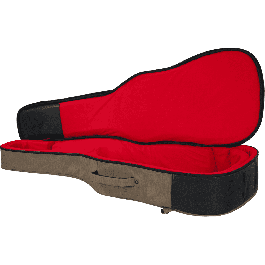 GATOR Softcase Guitarra Acústica Transit Marrón - Funda Protectora Acolchada para Guitarras Acústicas