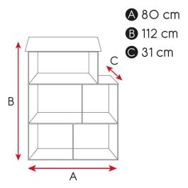 Casa de Muñecas Play & Learn 14 Piezas 80 x 112 x 31 cm