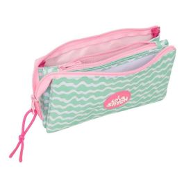 Safta Estuche Escolar Portatodo Triple Compartimento Colección Stitch Ice Cream 120x30x220 mm