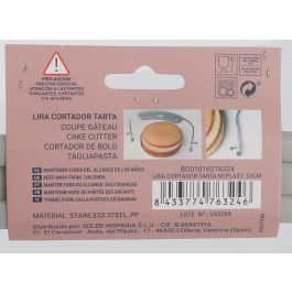 Cortador de tarta Lira 33 cm Quttin (24 Unidades) Cortador de tarta Lira 33 cm Quttin (24 Unidades)