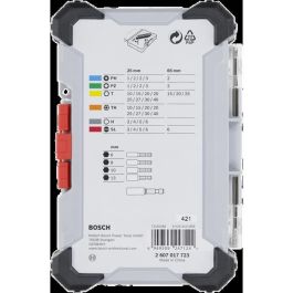 Bosch 2607017723 Juego de puntas de destornillador, 43 piezas, acero S2, caja de herramientas con sistema de seleccíon y clic.