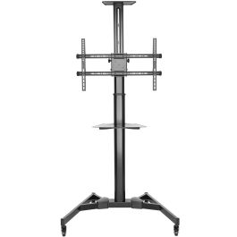 Ewent EW1540 Pedestal Movil Suelo para Televisores de 37 a 70 Pulgadas, Altura y Ángulo Ajustables, VESA 600x400