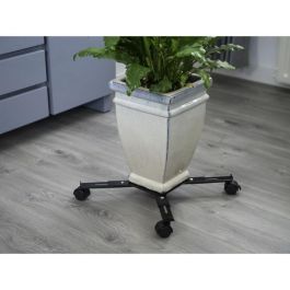 Nature Estantería enrollable extensible para plantas, metal negro, H6 x 34/51 x 34/51 cm Nature Estantería enrollable extensible para plantas, metal negro, H6 x 34/51 x 34/51 cm