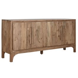 DKD Home Decor Buffet Alpino Acacia Marron Claro 4 Puertas 2 Estantes 175x40x81 cm
