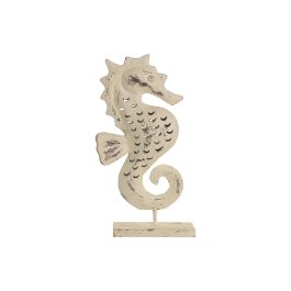 DKD Home Decor Caballito de Mar Decorativo Blanco Hierro 9 x 41 x 22 cm (2 Unidades)