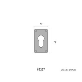Edm Bocallave 40x70mm Latón Color Oro Viejo