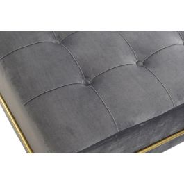 Descalzadora Glam DKD Home Decor Gris Dorado 80 x 47 x 80 cm