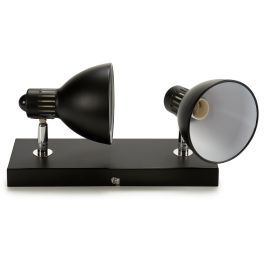 Grundig Lámpara Negra 2xE14 Max. 40W 360° - Diseño Compacto 15x9x32 cm para Iluminación Moderna (Set de 4)