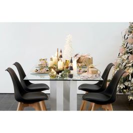 Silla Scandi DKD Home Decor Negro Marron 55 x 83 x 48 cm Silla Scandi DKD Home Decor Negro Marron 55 x 83 x 48 cm