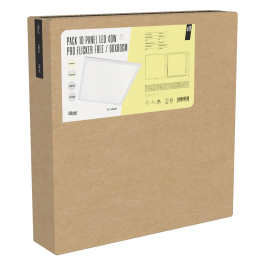 BX3 Light - Pack 10 Paneles LED Empotrables 40W 4000Lm 60x60cm Flicker Free 6000K para Techo, Oficinas y Comercios [BX3LPT59540WPHILIPCW]